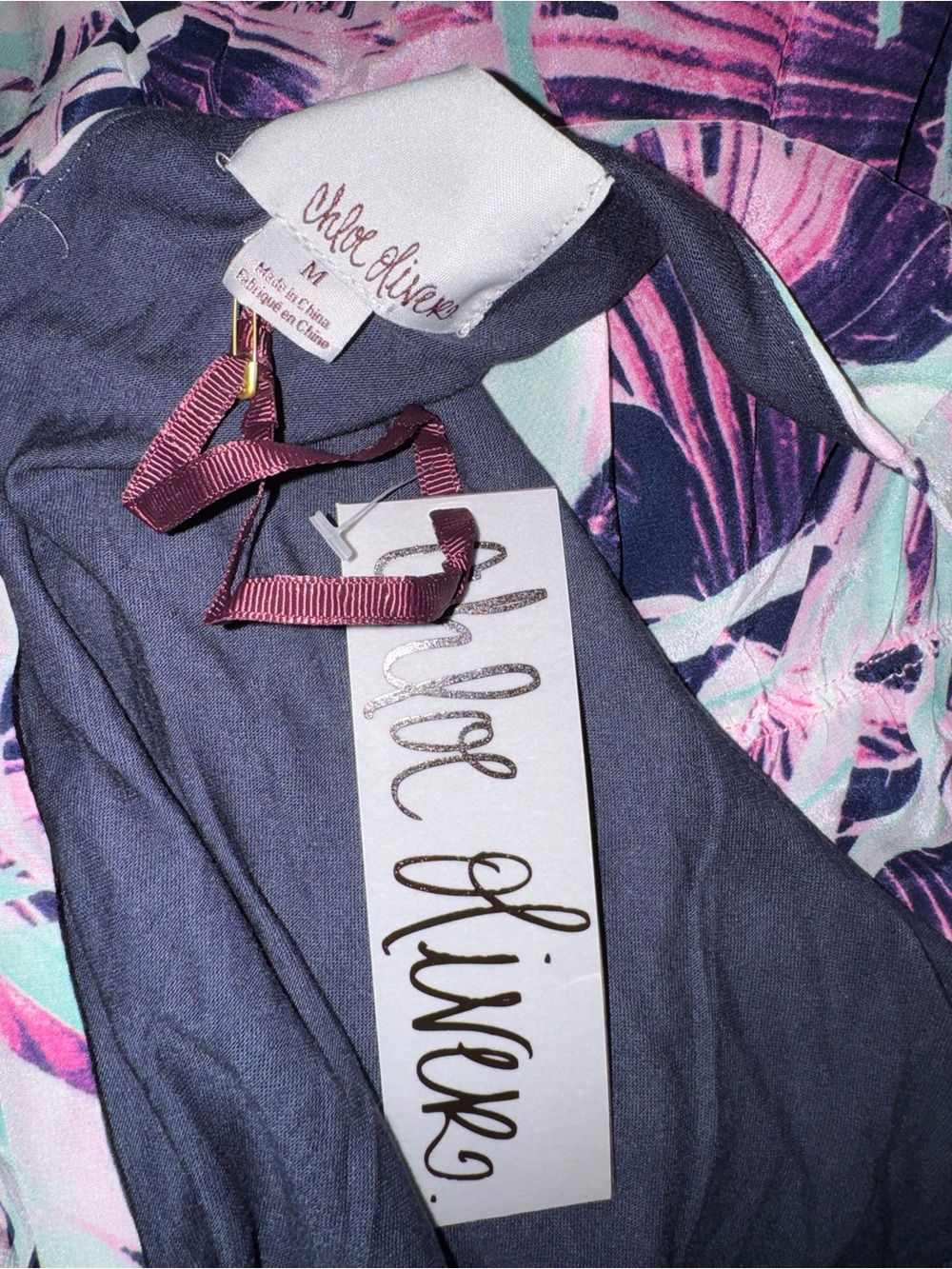 ✨NWT Chloe Oliver Silk Romper - Picture 6 of 7